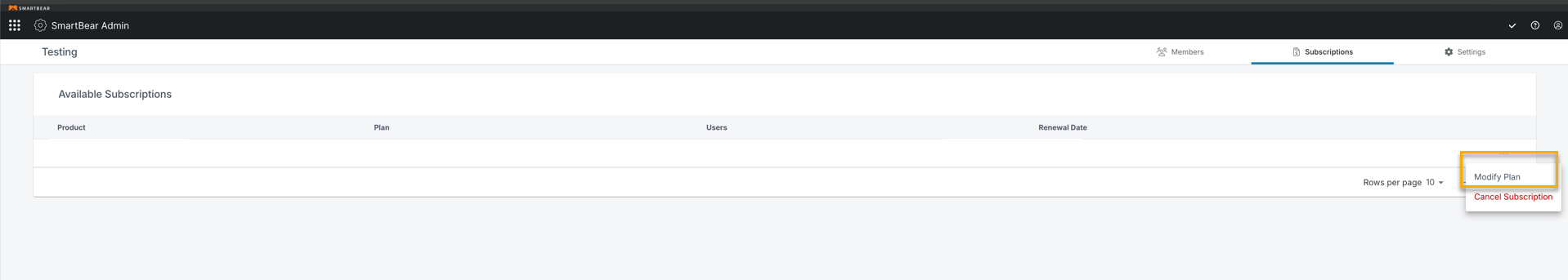 Modify Plan Modify Plan