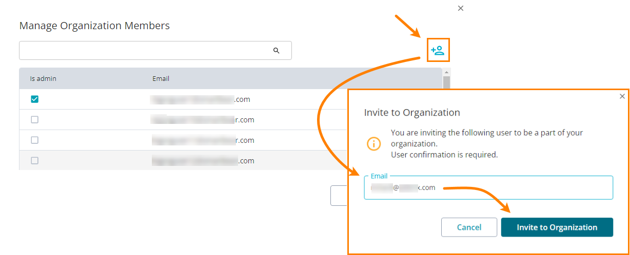 Invite a license administrator Invite a license administrator