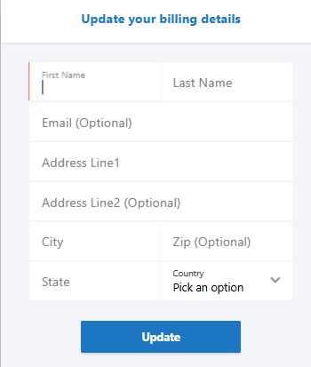 Billing Info Billing Info