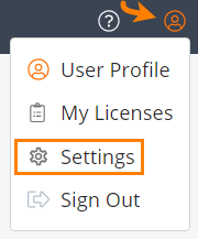 account menu account menu