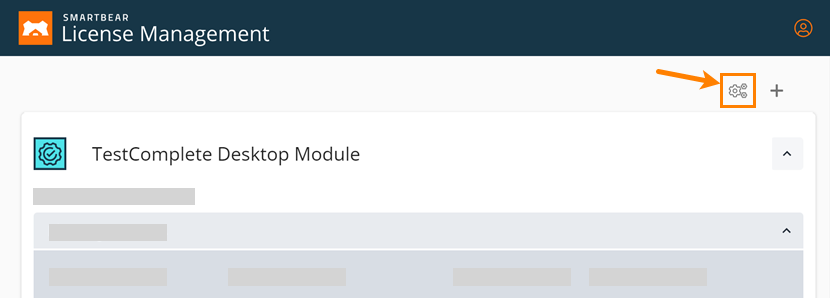 Opening the On-Premise License Server settings Opening the On-Premise License Server settings