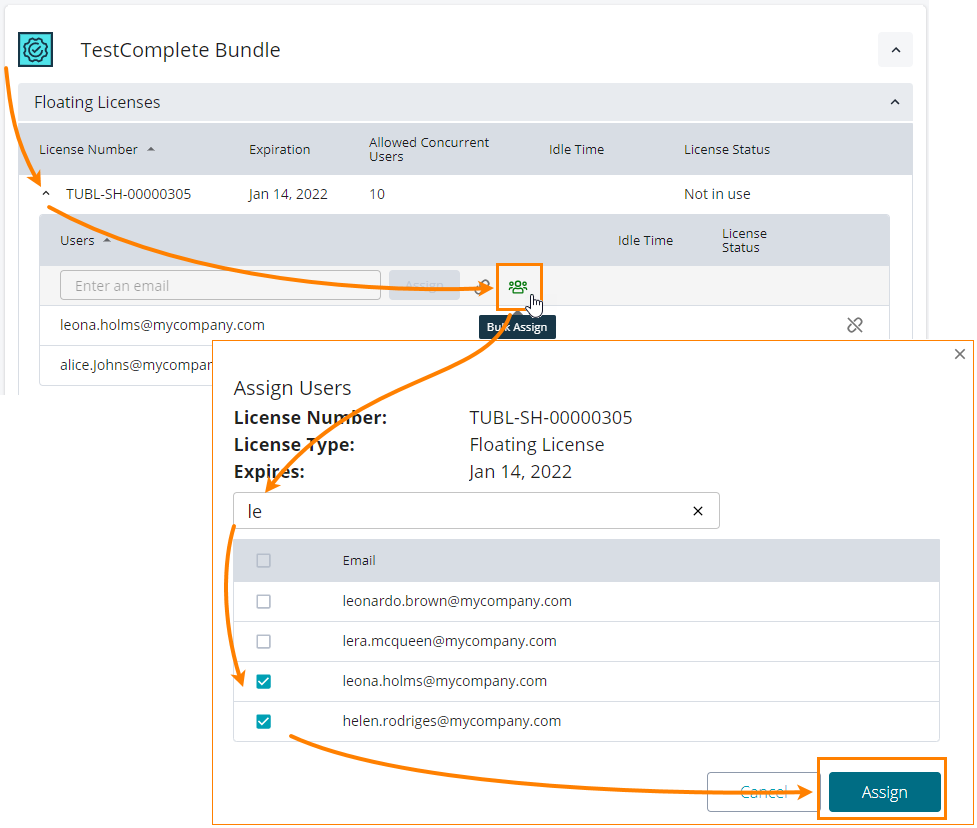 Bulk assignment Bulk assignment