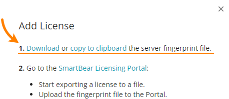 Copy fingerprint data Copy fingerprint data
