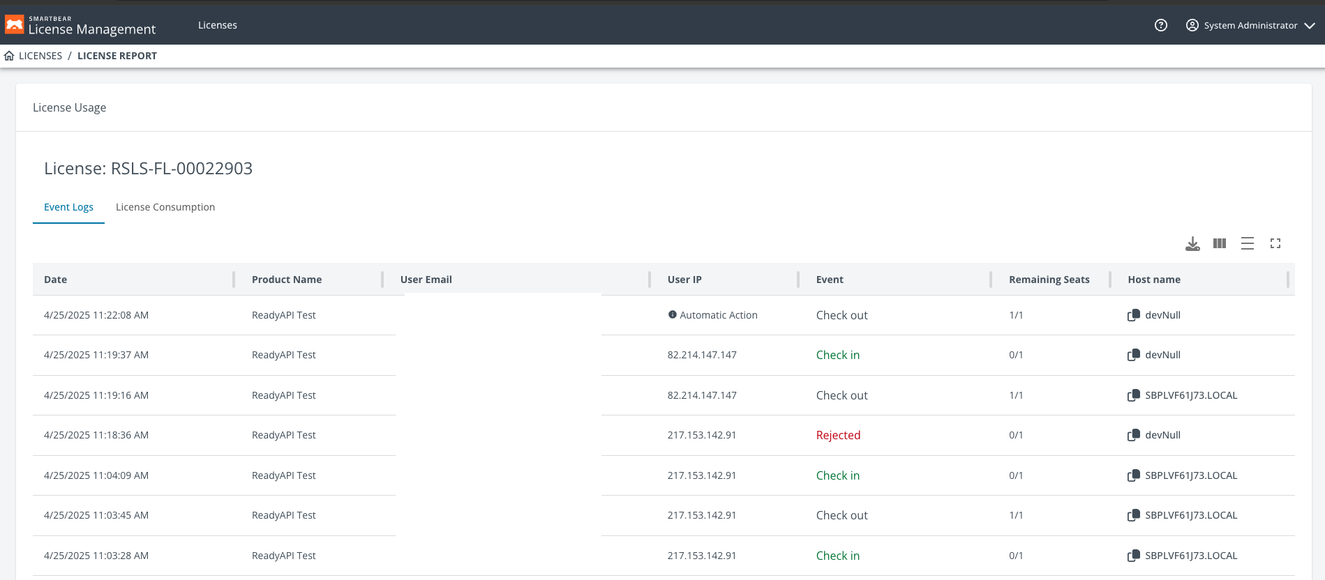 Event Logs Event Logs