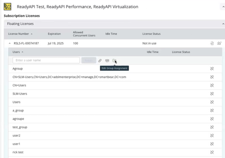 Edit Group Assignment Edit Group Assignment