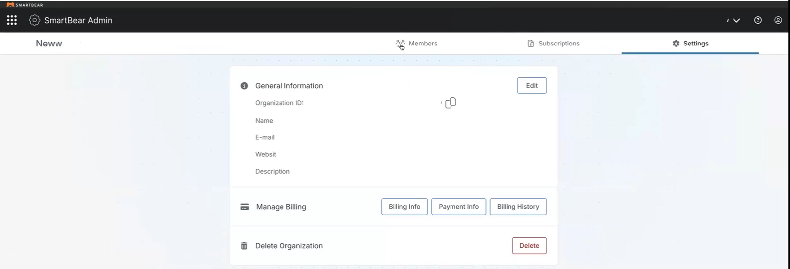 Settings Screen Settings Screen