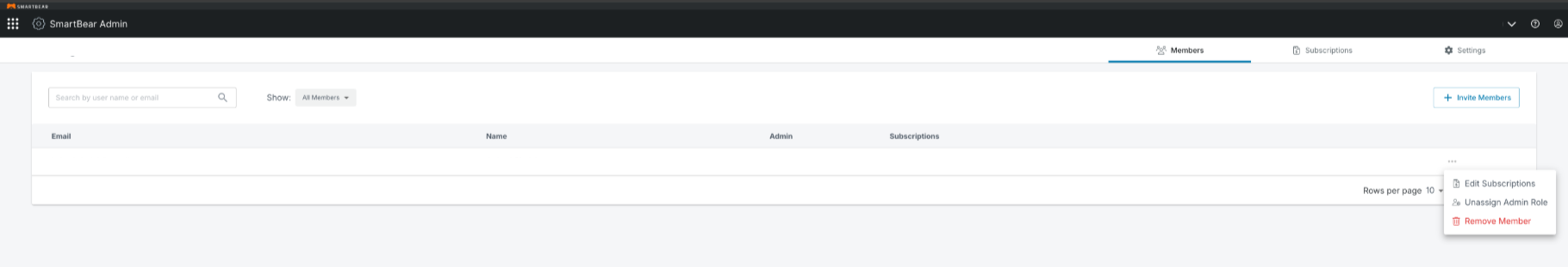 Member Screen Member Screen
